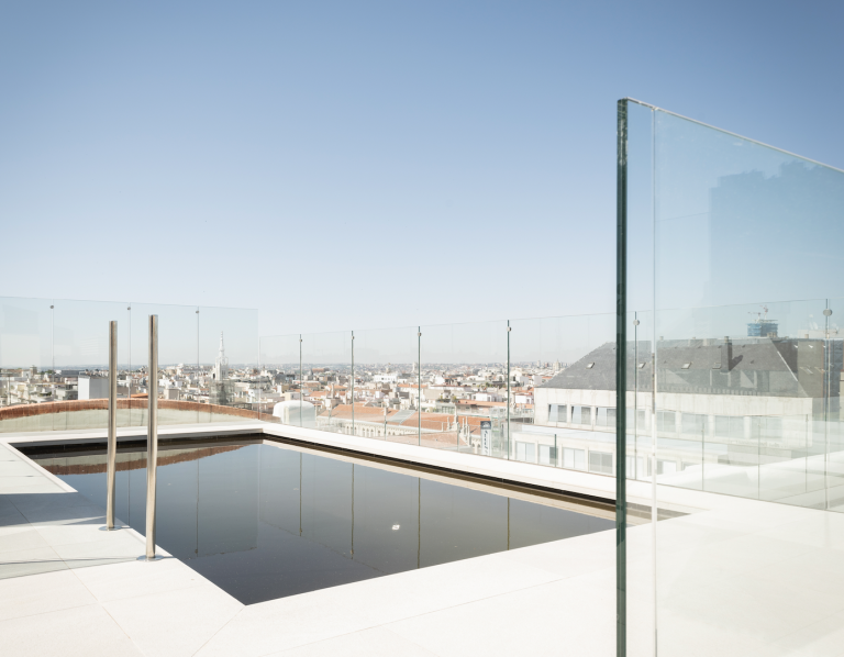 Piscina en atico de marques de salamanca